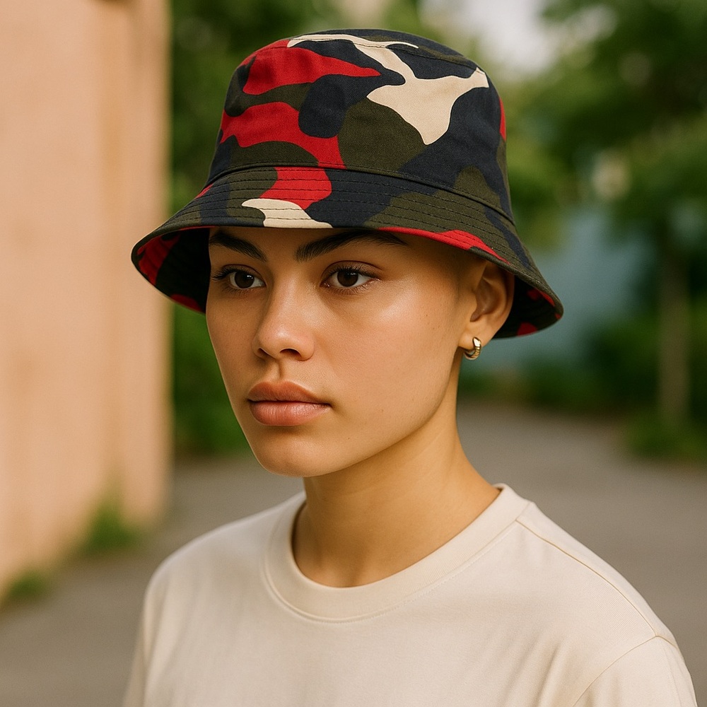Forever 21 Camo Print Bucket Hat